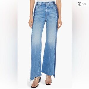 MOTHER Tux Sidestepper Sneak Fray Jeans